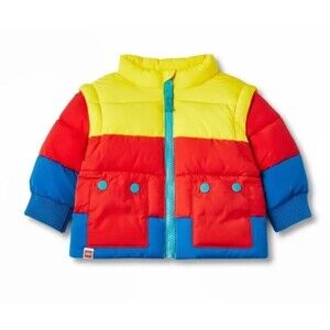 NWT TARGET x LEGO COLLECTION BABY PUFFER JACKET Vest 0 - 3 month new LIMITED ED